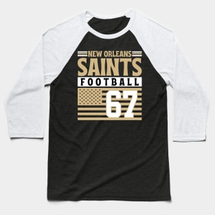 New Orleans Saints Carr 4 American Flag Football Baseball T-Shirt